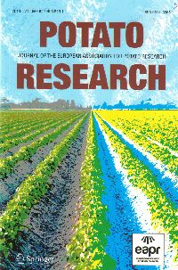 Front cover of the latest potato research issue 