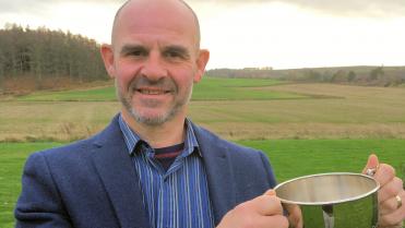 Ian Toth with British Potato Award Trophy