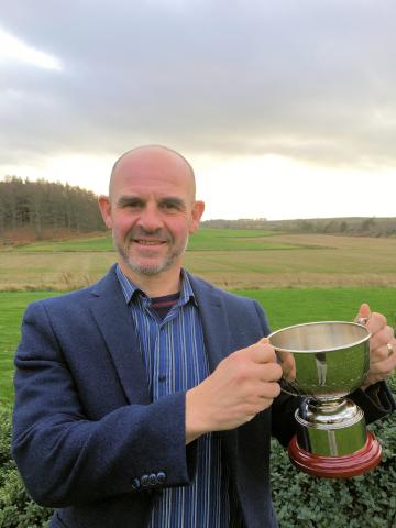 Ian Toth with British Potato Award Trophy